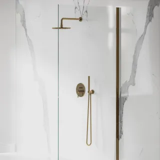 Omnires Y system prysznicowy podtynkowy, złoty połysk SYSY19GL