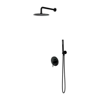 Omnires Y system prysznicowy podtynkowy, czarny półmat...