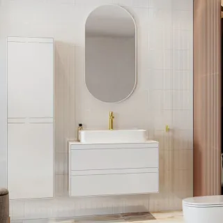 Excellent Seria Pi bateria umywalkowa niska Złota AREX.1201GL