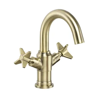 Deante Temisto Bateria umywalkowa Mosiądz