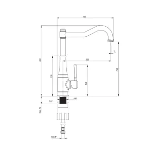 Deante Tamizo Bateria kuchenna Złota BQT_Z63M