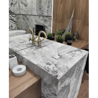 Deante Temisto Bateria umywalkowa Mosiądz