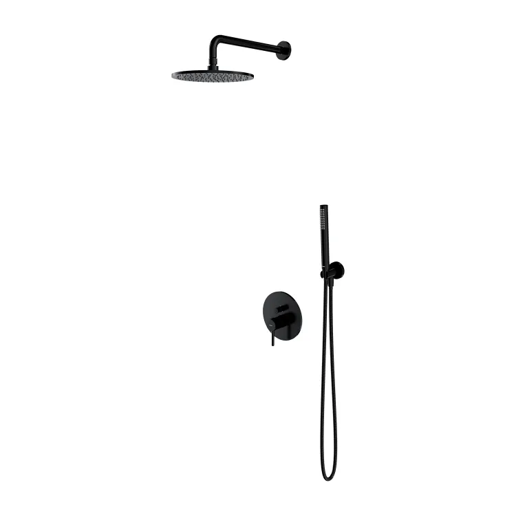 Omnires Y system prysznicowy podtynkowy, czarny półmat SYSY18BL