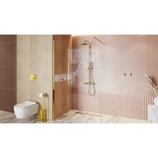 Excellent Termo Round zestaw prysznicowy termostatyczny, złoty połysk ARAC.SY.107GL