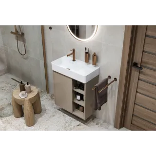 Excellent PI bateria umywalkowa stojąca, miedziany szczotkowany AREX.1201CB