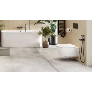 Excellent PI bateria bidetowa bidetta ze słuchawką prysznicową, czarny mat AREX.1204BL