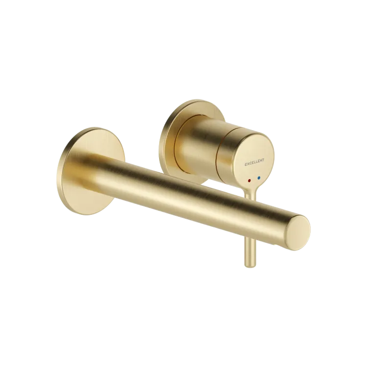 Excellent PI bateria umywalkowa podtynkowa komplet, złoty szczotkowany AREX.1214GB