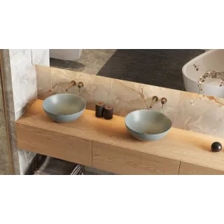 Excellent PI bateria umywalkowa podtynkowa komplet, miedziany szczotkowany AREX.1214CB