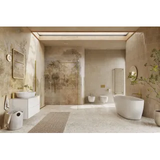 Excellent Delta PI wylewka wannowa ścienna, złoty szczotkowany AREX.1224GB