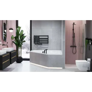 Excellent PI bateria wannowa 3 otworowa, czarny mat AREX.1234BL