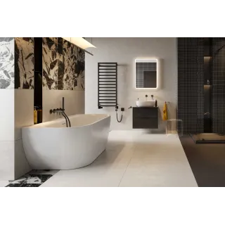 Excellent Delta PI Wylewka wannowa podtynkowa, czarny mat, do zestawu z baterią AREX.1240 AREX.1243BL