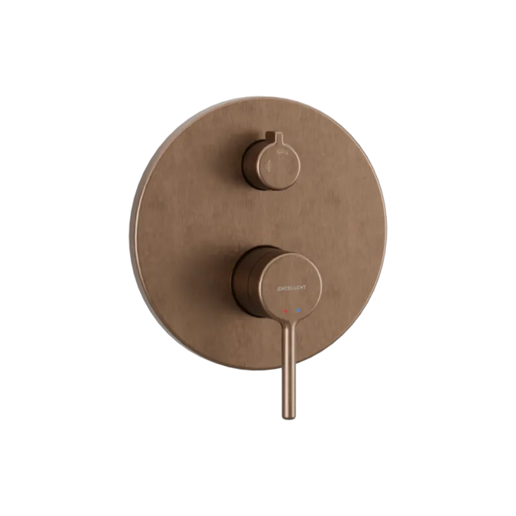 Excellent PI bateria prysznicowo-wannowa podtynkowa 2 funkcyjna, miedziany szczotkowany AREX.1245CB