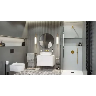 Excellent PI bateria prysznicowo-wannowa podtynkowa 2 funkcyjna, złoty połysk AREX.1245GL