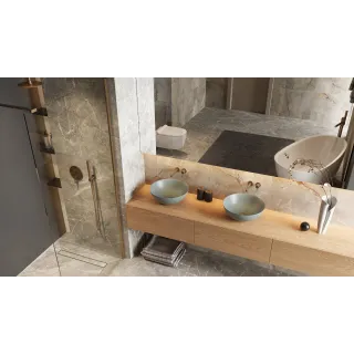 Excellent PI bateria prysznicowo-wannowa podtynkowa 2 funkcyjna, miedziany szczotkowany AREX.1245CB