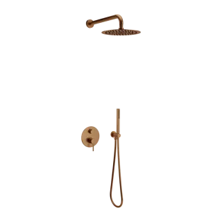 Excellent PI bateria prysznicowo-wannowa podtynkowa 2 funkcyjna, miedziany szczotkowany AREX.1245CB