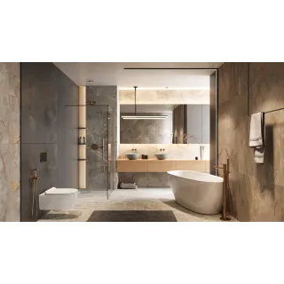 Excellent PI bateria prysznicowo-wannowa podtynkowa 3 funkcyjna, biały mat AREX.1247WH