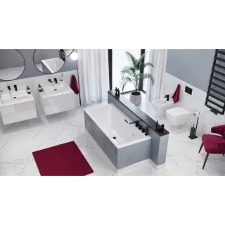 Excellent Keria bateria bidetowa, czarny mat AREX.2003BL