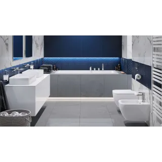 Excellent Keria bateria bidetowa stojąca, chrom AREX.2003CR