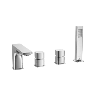 Excellent Keria bateria wannowa 4 otworowa, chrom...