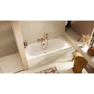 Excellent Clever 2.0 bateria wannowo-prysznicowa, złoty szczotkowany AREX.4105GB