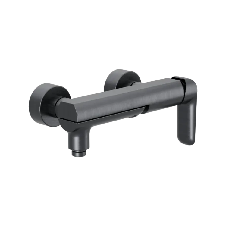 Excellent Clever 2.0 bateria wannowo-prysznicowa z ruchomą wylewką, grafit szczotkowany AREX.4106AB