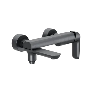 Excellent Clever 2.0 bateria wannowo-prysznicowa z ruchomą wylewką, grafit szczotkowany AREX.4106AB