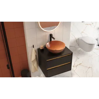 Excellent Clever 2.0 bateria umywalkowa stojąca wysoka, czarny soft AREX.4102BS