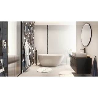 Excellent Clever 2.0 bateria umywalkowa stojąca wysoka, czarny soft AREX.4102BS