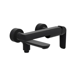 Excellent Clever 2.0 bateria wannowo-prysznicowa z ruchomą wylewką, czarny soft AREX.4106BS