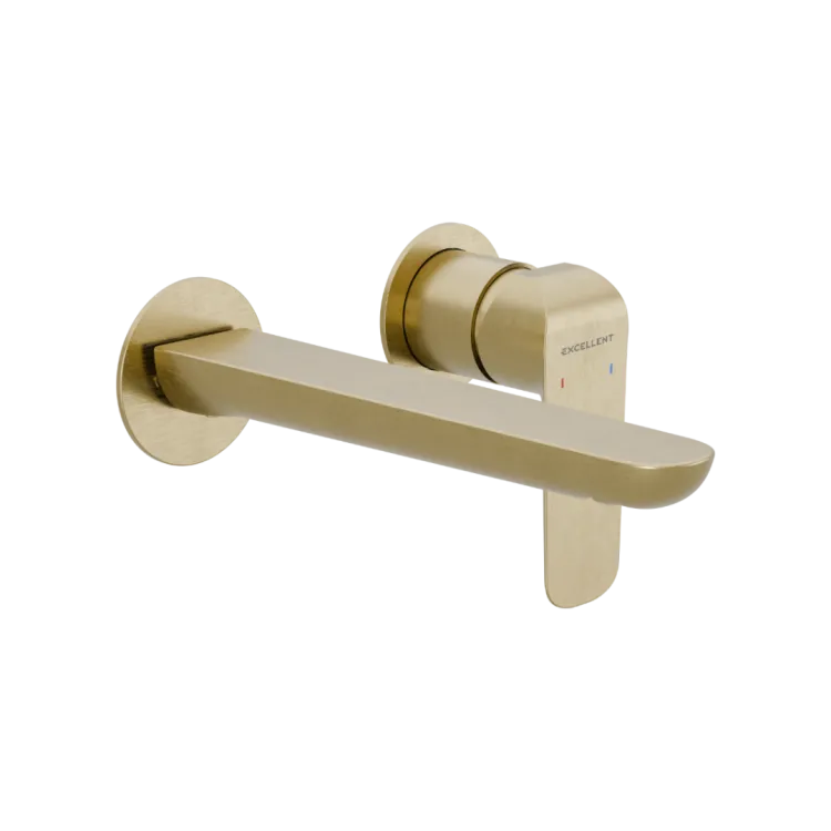 Excellent Clever 2.0 bateria umywalkowa podtynkowa komplet, złoty szczotkowany AREX.4114GB