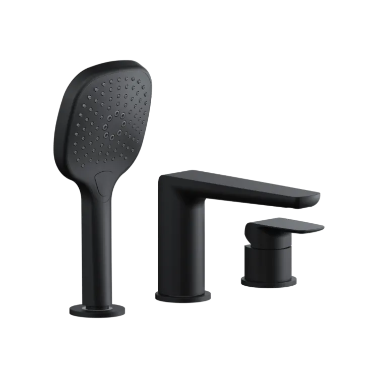 Excellent Clever 2.0 bateria wannowa 3 otworowa, czarny soft AREX.4134BS