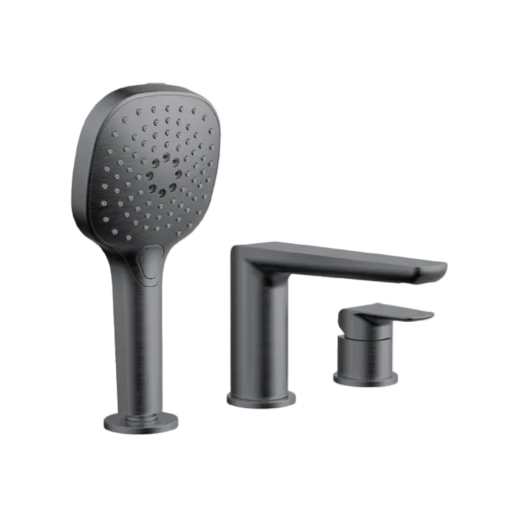 Excellent Clever 2.0 bateria wannowa 3 otworowa, grafit szczotkowany AREX.4134AB