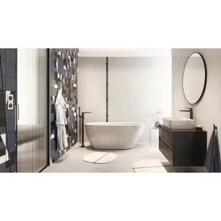 Excellent Clever 2.1 bateria wannowa wolnostojąca, złoty szczotkowany AREX.4155GB