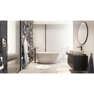 Excellent Clever 2.1 bateria wannowa wolnostojąca, czarny soft AREX.4155BS