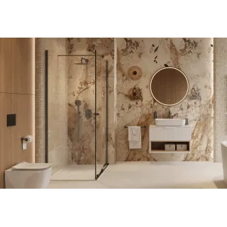 Excellent Clever 2.0 bateria prysznicowo-wannowa podtynkowa, 2 funkcyjna, grafit szczotkowany AREX.4145AB