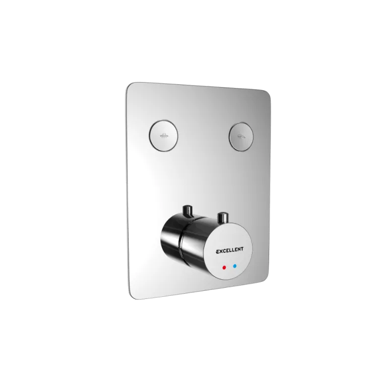 Excellent Krotos bateria prysznicowo-wannowa podtynkowa 2 funkcyjna, termostatyczna, chrom AREX.8045CR