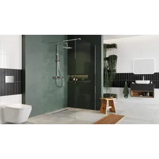 Excellent Krotos zestaw prysznicowy natynkowy z deszczownicą 20x30 cm, chrom AREX.8080CR