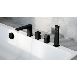 Excellent Simple syfon wannowy automatyczny 80 cm, czarny mat AREX.A65BL