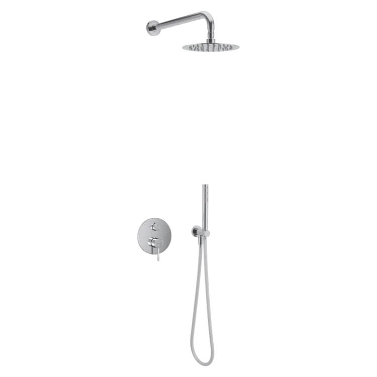 Excellent PI zestaw prysznicowo-wannowy podtynkowy 2 funkcyjny z deszczownicą 25 cm, chrom AREX.SET.1245CR