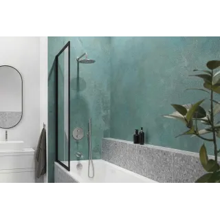 Excellent PI zestaw prysznicowo-wannowy podtynkowy podtynkowy z deszczownicą 25 cm, 3 funkcyjny, nikiel szczotkowany AREX.SET.12