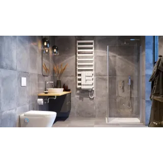 Excellent Keria zestaw prysznicowo-wannowy podtynkowy z deszczownicą 25x25 cm, 2 funkcyjny, chrom AREX.SET.2045CR