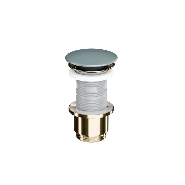 Excellent Design Korek klik-klak umywalkowo bidetowy, korpus złoty połysk, pokrywa ceramiczna mint blue mat ARIN.1485.K.01.MBMGL