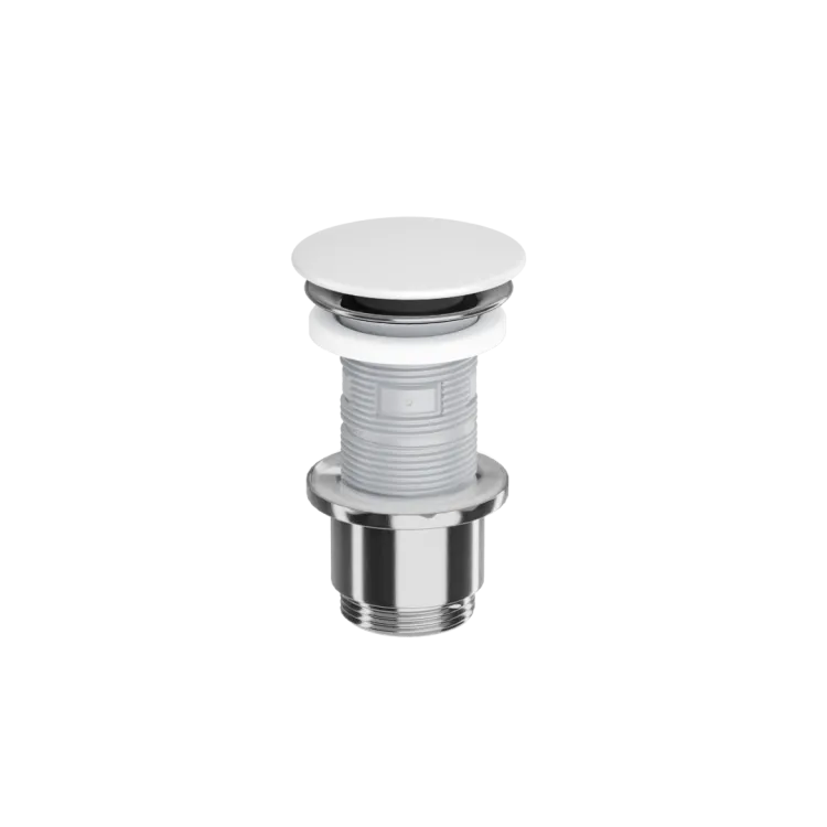 Excellent Design Korek klik-klak umywalkowo bidetowy, korpus chrom, pokrywa ceramiczna biały mat ARIN.1485.K.01.WHMCR