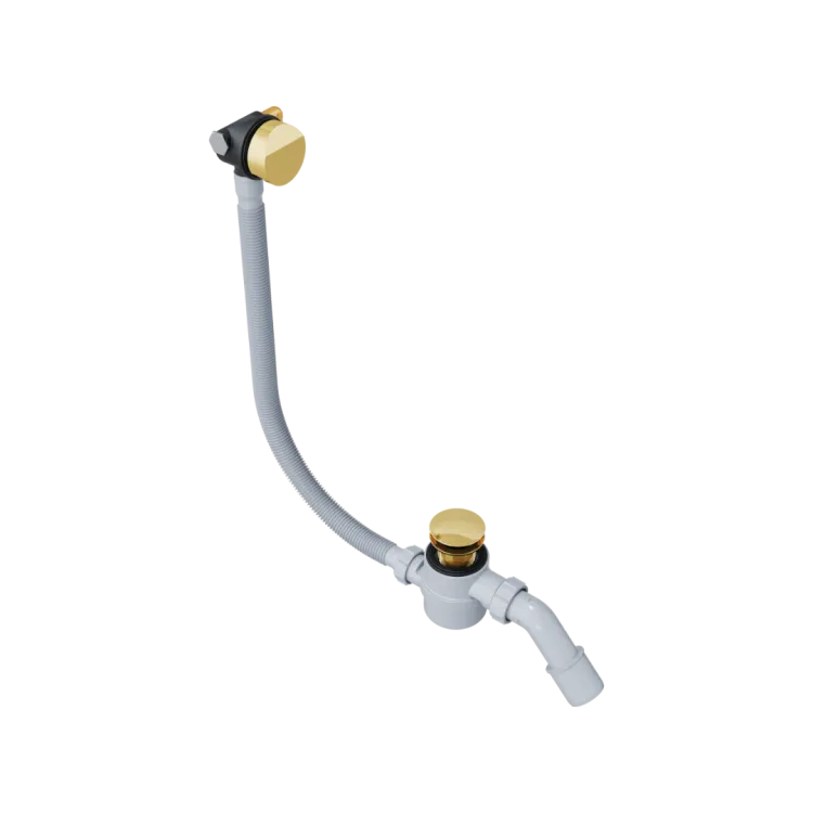 Excellent Hover syfon wannowy z napełnianiem czyszczony od góry, rozmiar do każdej wanny, złoty połysk ARIN.3410GL