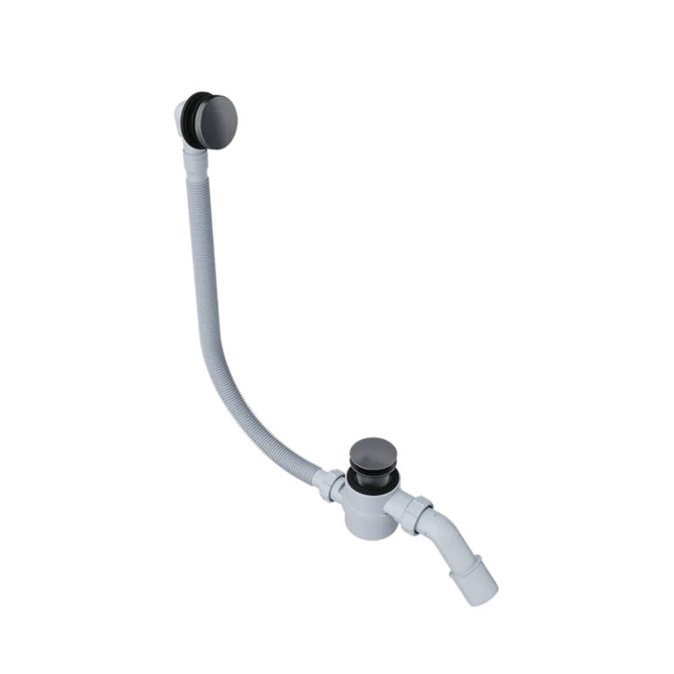 Excellent Moli syfon wannowy czyszczony od góry rozmiar do każdej wanny, grafit szczotkowany ARIN.3210AB