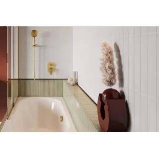 Excellent Hover syfon wannowy z napełnianiem czyszczony od góry, rozmiar do każdej wanny, złoty szczotkowany ARIN.3410GB