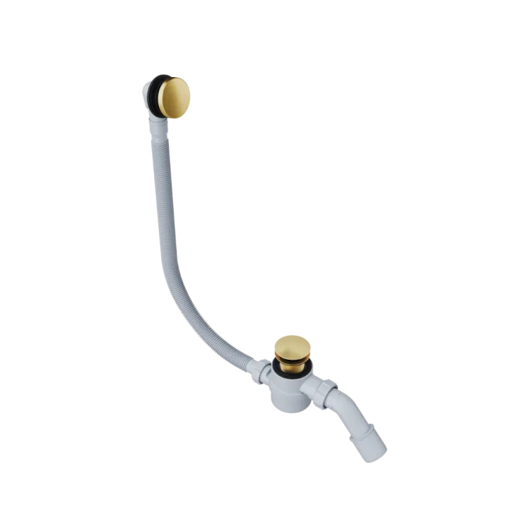 Excellent Moli syfon wannowy czyszczony od góry rozmiar do każdej wanny, złoty szczotkowany ARIN.3210GB