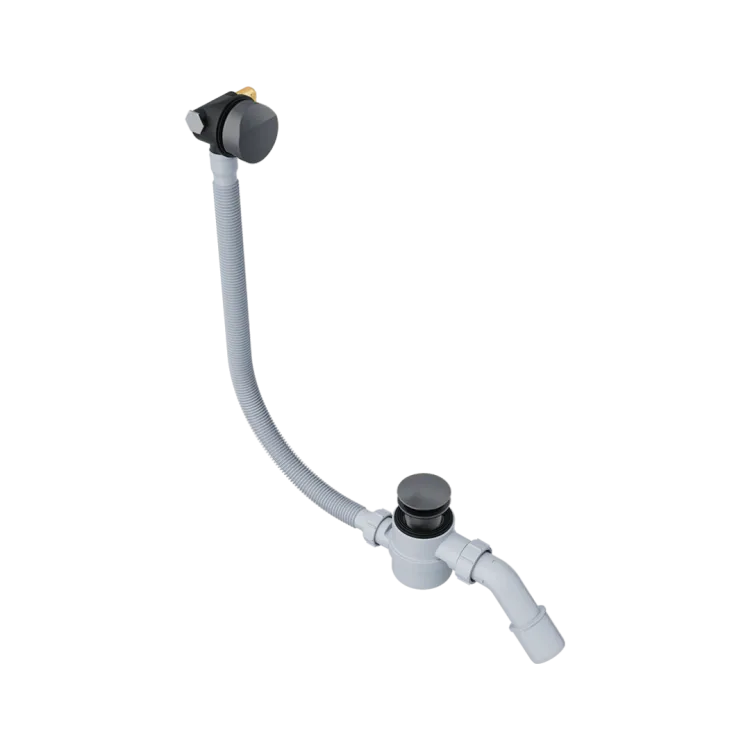 Excellent Hover syfon wannowy z napełnianiem czyszczony od góry, rozmiar do każdej wanny, grafit szczotkowany ARIN.3410AB