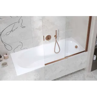 Excellent Hover syfon wannowy z napełnianiem czyszczony od góry, rozmiar do każdej wanny, miedziany szczotkowany ARIN.3410CB