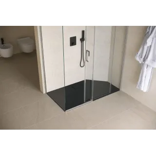 Excellent Lavano brodzik prostokątny 120x90 cm kompozytowy, czarny BREX.1103.120.090.BLN